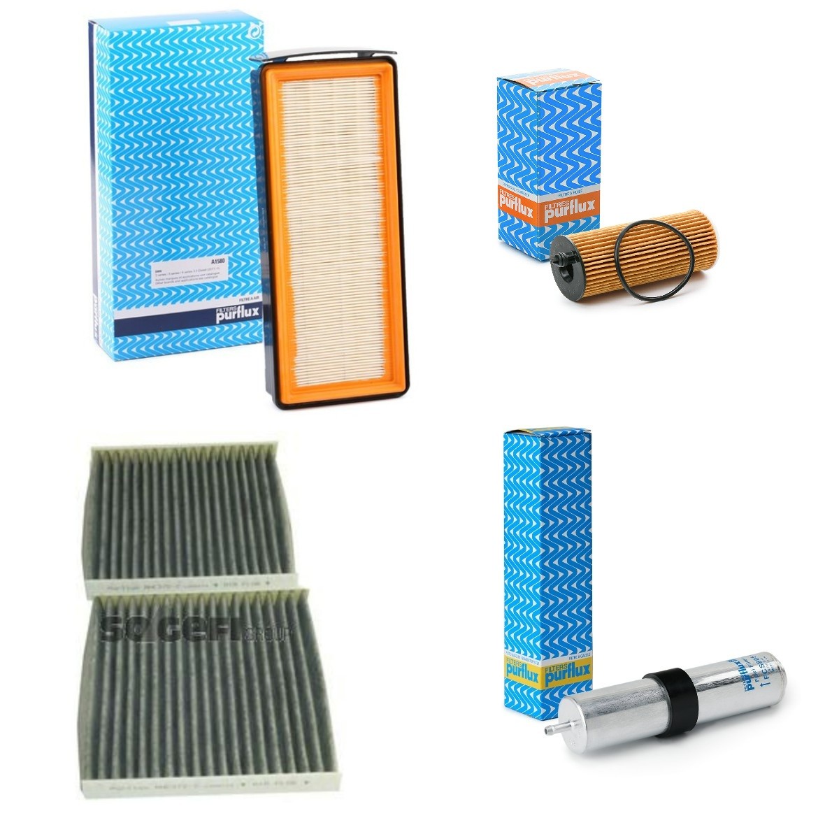 PURFLUX Σετ φίλτρων PFX4055N0030 Σετ φίλτρων PURFLUX BMW PFX4055N0030