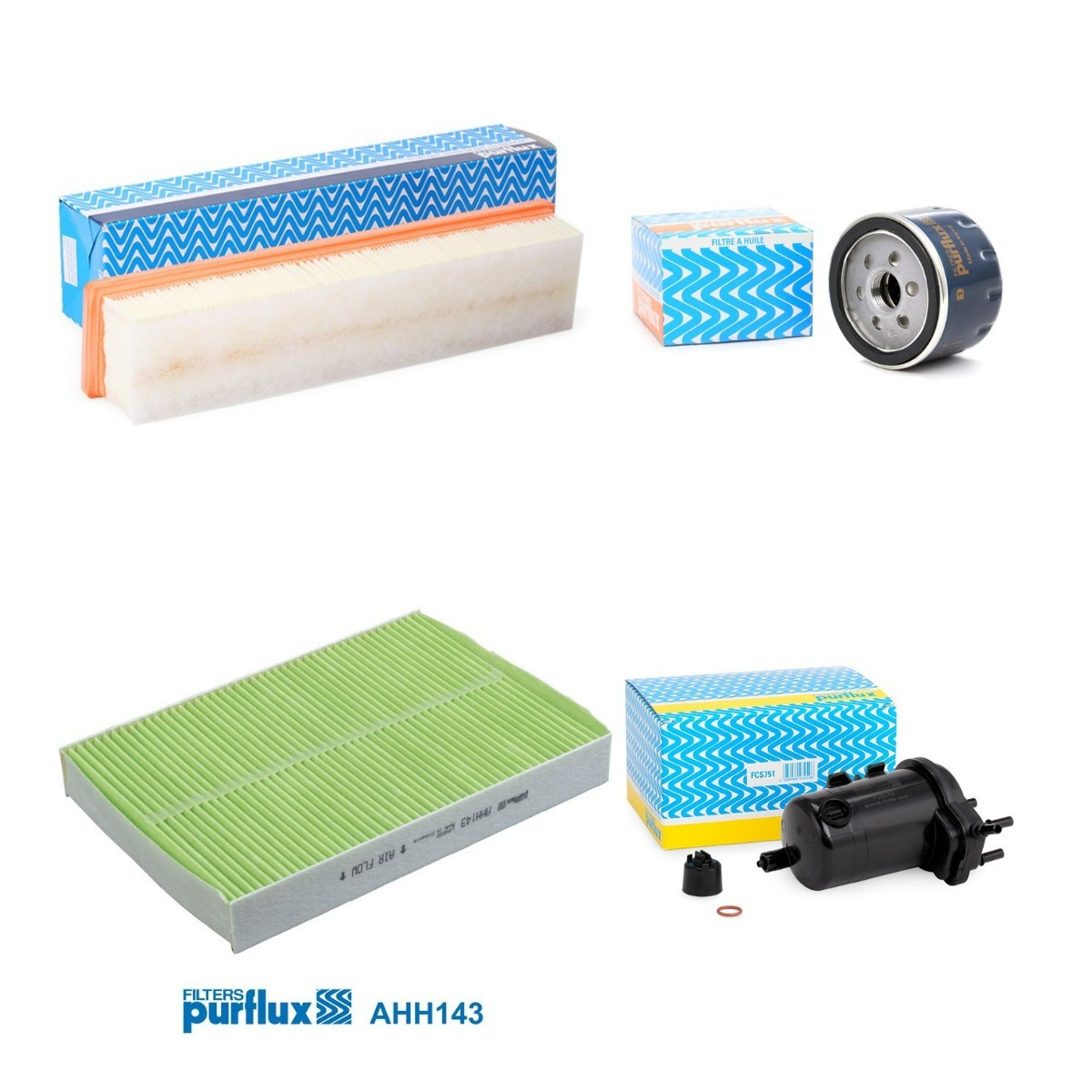 PURFLUX Filter - Sada PFX4055N0033 PURFLUX PFX4055N0033 Filter - sada Renault Kangoo kc01 za nízku cenu