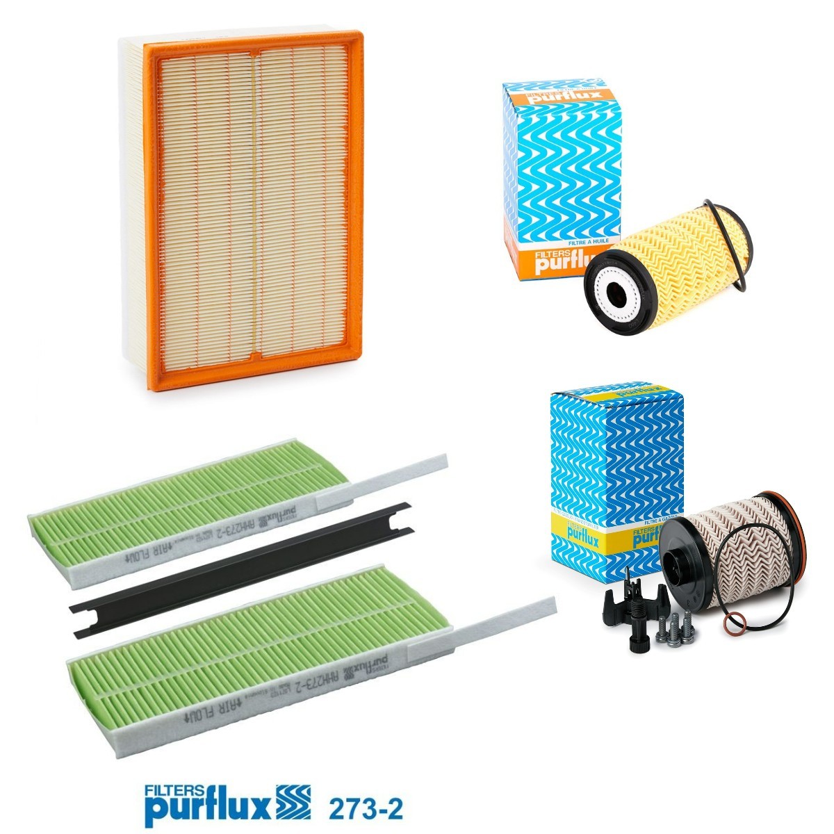 PURFLUX Kit filtri PFX4055N0047 PFX4055N0047 costo Kit filtri RENAULT 18 PURFLUX