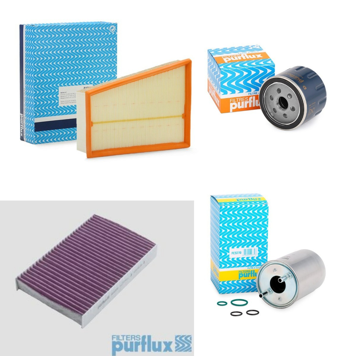 PURFLUX Σετ φίλτρων PFX4055N0052 Σετ φίλτρων PURFLUX Renault TRAFIC PFX4055N0052