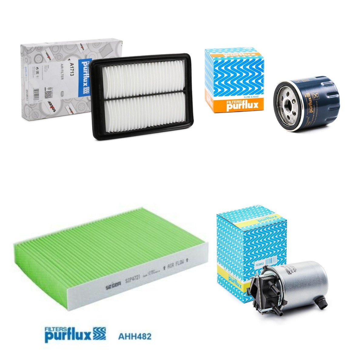 PURFLUX Kit de filtros PFX4055N0057 Elemento de filtro PURFLUX PRIMASTAR PFX4055N0057 baratos