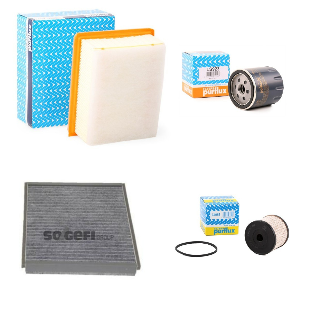 PURFLUX Filter - Sada PFX4055N0065 PURFLUX PFX4055N0065 Filter - sada Citroen Xsara Picasso za nízku cenu