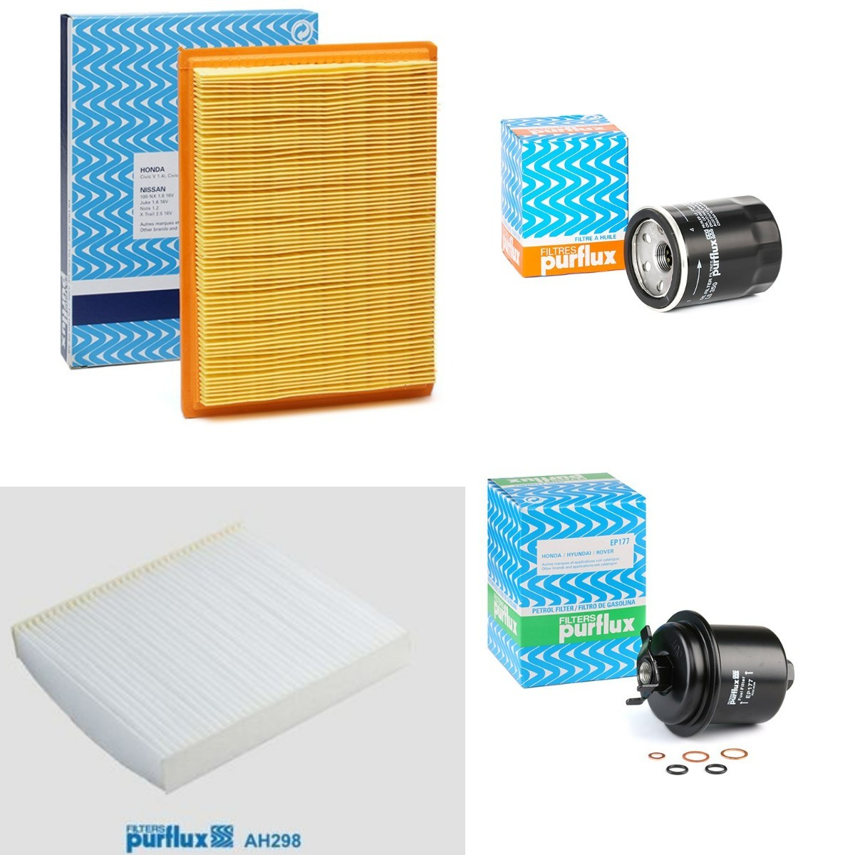 PURFLUX Filtrs-Komplekts PFX4055N0080 PURFLUX PFX4055N0080 Filtrs-Komplekts HONDA S2000 (AP) 2.0 Vtec (AP1) 250 ZS 2008