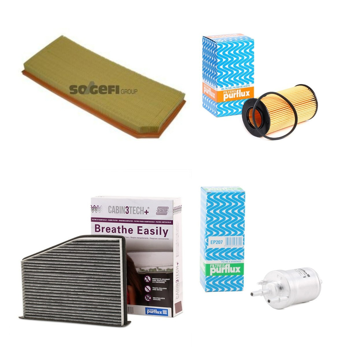 PURFLUX Filter-komplekt PFX4055N0094 PURFLUX PFX4055N0094 Filter-komplekt Audi A3 Cabrio odav