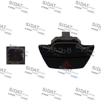 SIDAT Alarmlicht schakelaar 660014 Waarschuwingsknipperlamp schakelaar FIAT SIDAT 660014