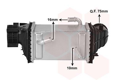 VAN WEZEL Intercooler 03014728 VAN WEZEL 03014728 Échangeur de turbo Seat Ateca kh7 pas cher
