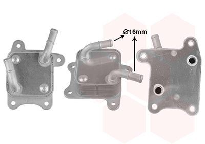 VAN WEZEL Engine oil cooler 32013704 Mitsubishi ECLIPSE VAN WEZEL oil cooler 32013704