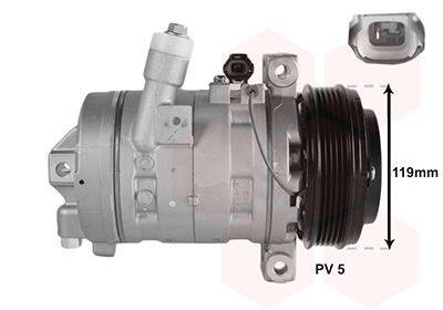 AC-kompressor VAN WEZEL 3301K702 VAN WEZEL 3301K702 Kompressor till AC NISSAN NAVARA 2021