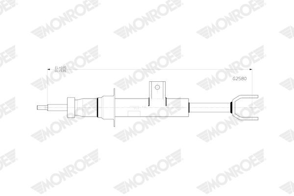 MONROE Amort G2580 MONROE G2580 Amort