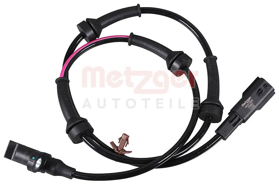 METZGER Devējs, Riteņu griešanās ātrums 09001609 ABS devējs METZGER Nissan NAVARA 09001609