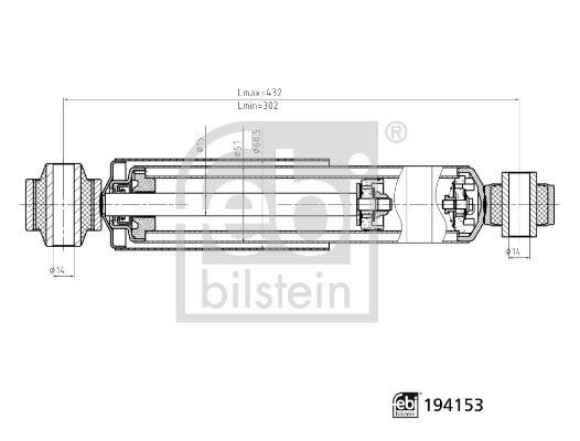 FEBI BILSTEIN Støtdemper 194153 Komplett støtdemper-sett FEBI BILSTEIN NAVARA 194153 billige