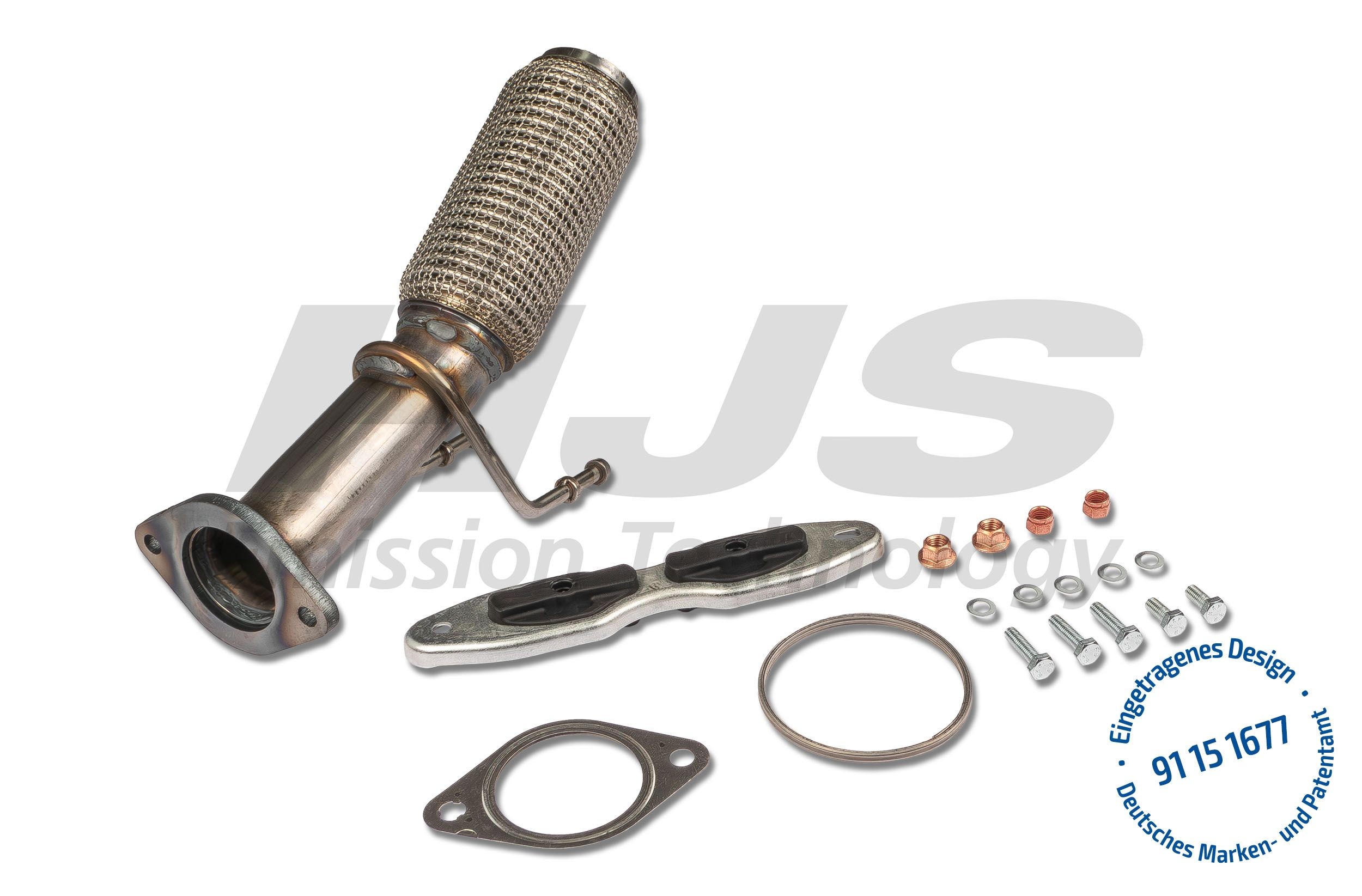 Tubo de reparação, catalisador HJS 91 15 1677 HJS 91 15 1677 Tubos de escape Ford KUGA 2022