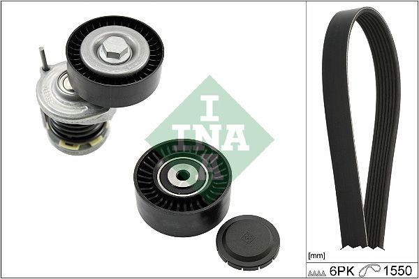 INA Keilrippenriemensatz 529 0586 10 INA 529 0586 10 Keilrippenriemensatz VW Transporter T6 Kastenwagen (SGA, SGH) 2.0 TDI 90 PS 2024