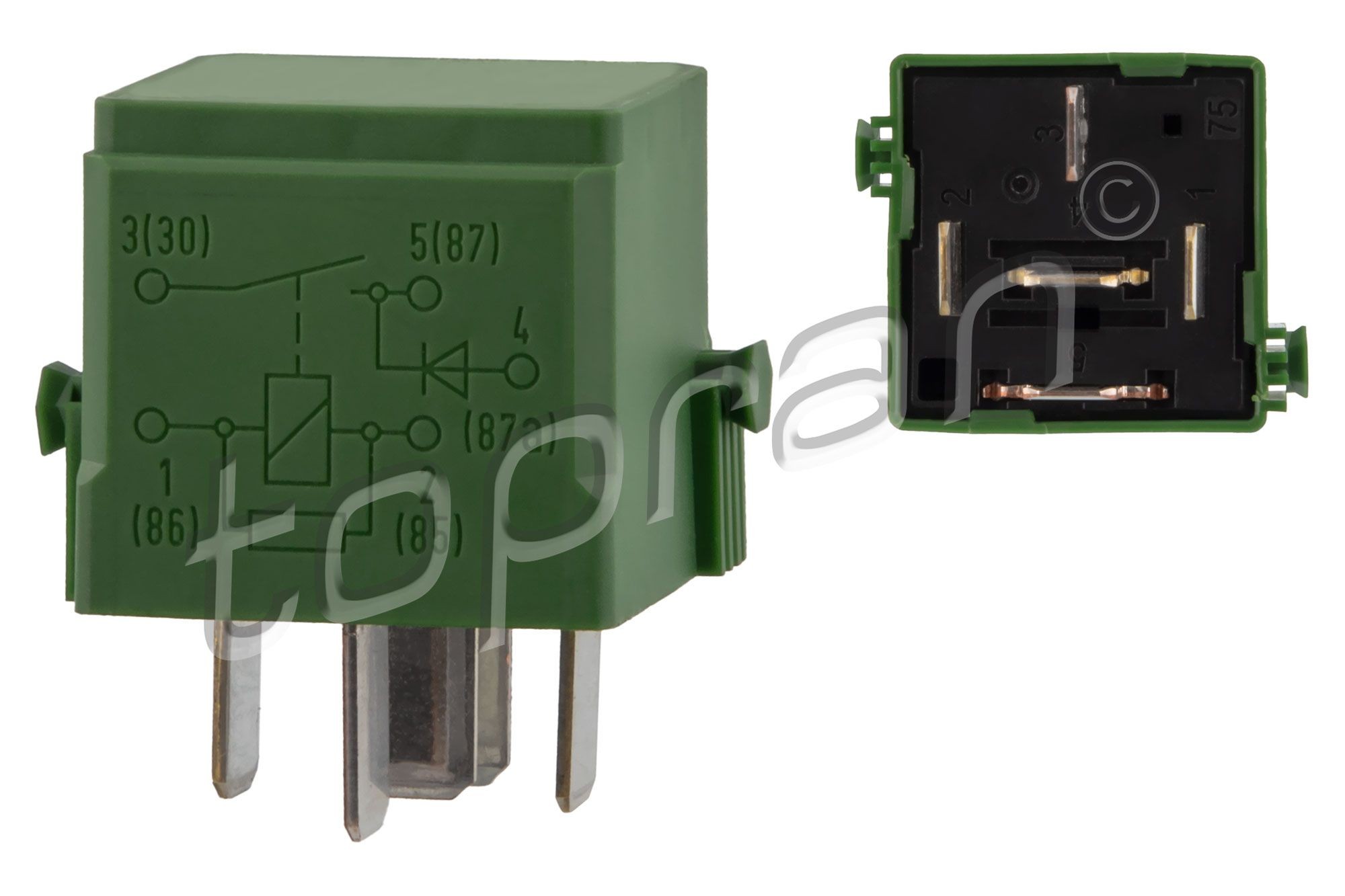 TOPRAN Multifunksjonsrelé 411 116 TOPRAN 411 116 Multifunksjonsrelé Mercedes T1 Flatvogn lastebil 602 originale pris