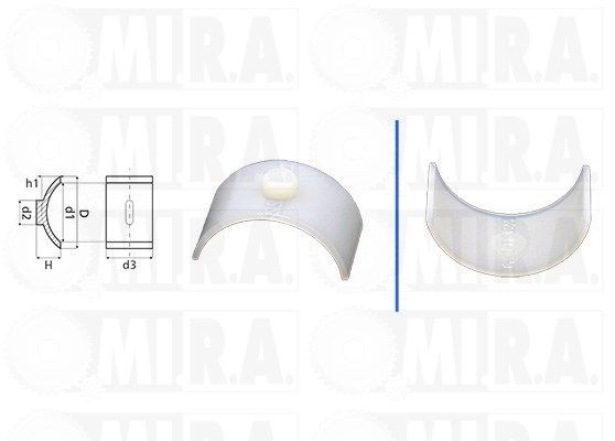 MI.R.A. Holkki, ohjausakseli 36/1210 DAIHATSU MATERIA korjaussarja, ohjausvaihde MI.R.A. 36/1210
