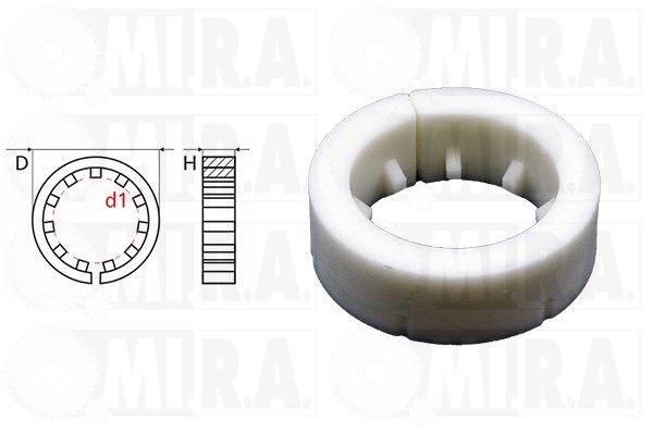MI.R.A. Bush, steering shaft 36/1416 MI.R.A. 36/1416 Fiat Ducato Panorama 280 repair kit, steering gear replacement