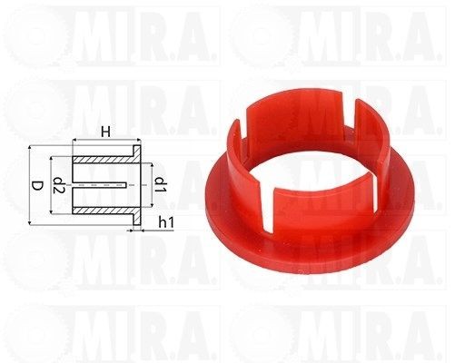 MI.R.A. Bush, steering shaft 36/1421 MI.R.A. 36/1421 Opel Frontera Sport steering rack rebuild kit replacement