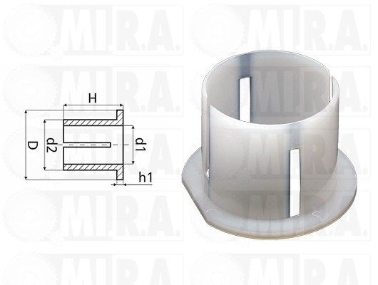 MI.R.A. Bush, steering shaft 36/1423 MI.R.A. 36/1423 Fiat Ducato Panorama 280 steering rack rebuild kit replacement