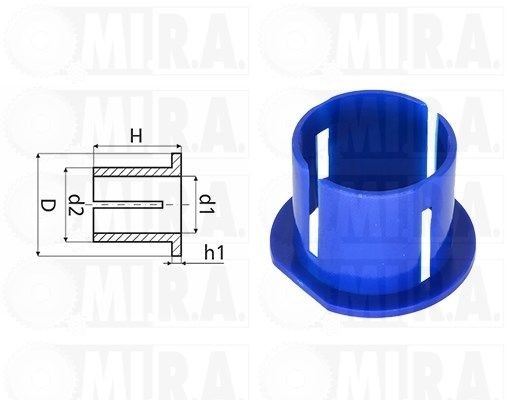 MI.R.A. Bush, steering shaft 36/1425 MI.R.A. 36/1425 Fiat Ducato Panorama 280 repair kit, steering gear replacement