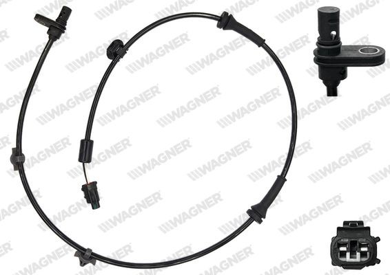 WAGNER Snímač počtu otáčok kolesa ABS00728 ABS00728 WAGNER Čidlo abs Fiat lacné