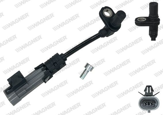WAGNER Sensor, ABS ABS00988 ABS00988 ABS sensor OPEL ZAFIRA WAGNER