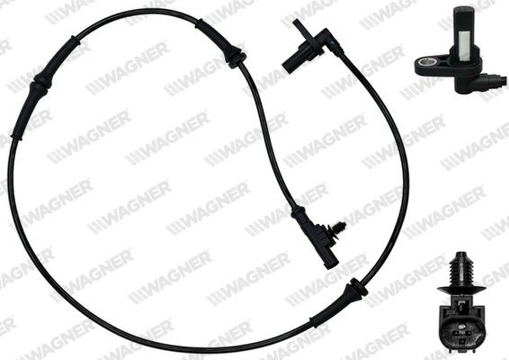 Wielsnelheidssensor (ABS) WAGNER ABS01197 WAGNER ABS01197: Wielsensor Land Rover DISCOVERY 2005