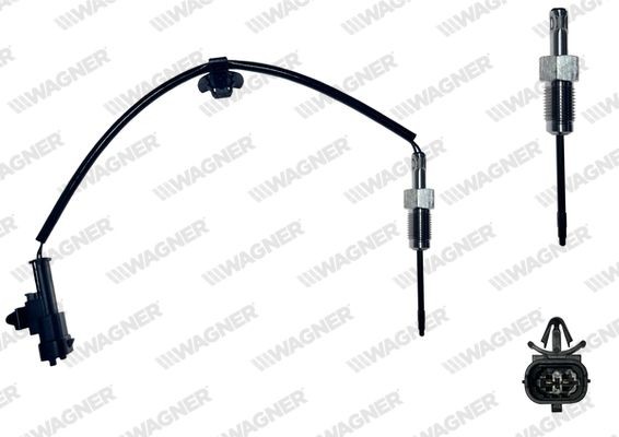 Devējs, Izplūdes gāzu temperatūra WAGNER ETP00043 WAGNER ETP00043 Izplūdes temperatūras sensors Hyundai i30 2012