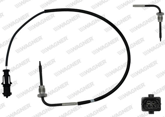 WAGNER Avgastempgivare ETP00186 Opel Combo D Skåpbil Avgas temperaturgivare WAGNER ETP00186