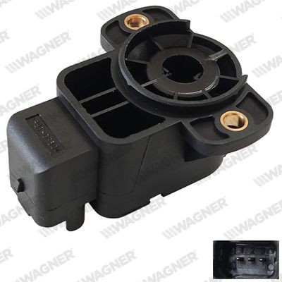 Sensor, drosselventilstilling WAGNER THR00003 WAGNER THR00003 Gasspjeld sensor CITROËN C2 2009