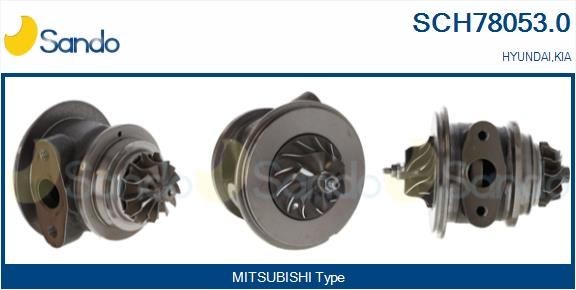 SANDO Turbinhjulstomme, turboaggregat SCH78053.0 SCH78053.0 SANDO turboaggregat KIA SPORTAGE