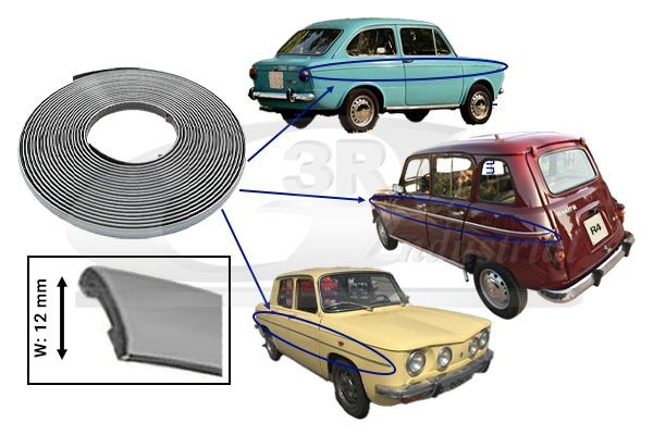 3RG Modanatura decorativa / protettiva, Portiera 82016 82016 Modanatura parafango 3RG Opel