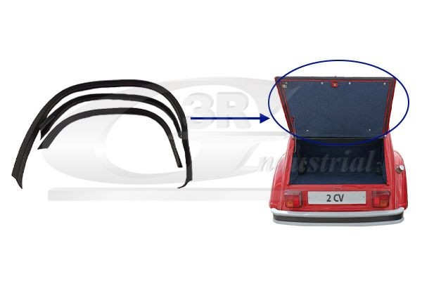 3RG Dørtetning 87240 3RG 87240 Dørpakning Citroën Berlingo M billige