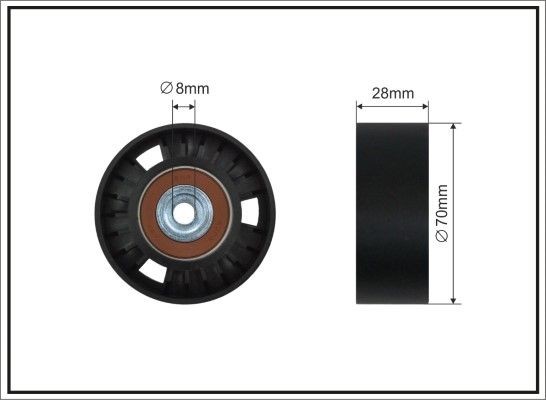 CAFFARO Polia de desvio / de guia, correia trapezoidal estriada 118-14 SC CAFFARO 118-14 SC originais Polia de desvio Polo 6N custo