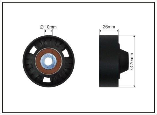 CAFFARO Geleiderol / omdraairol v-snaren 262-26 SC CAFFARO 262-26 SC Riemaandrijving / kettingaandrijving HYUNDAI ix55 2011