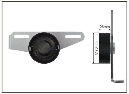 CAFFARO Belt Tensioner, v-ribbed belt 500059 SC 500059 SC CAFFARO drive belt tensioner for FORD TOURNEO CONNECT