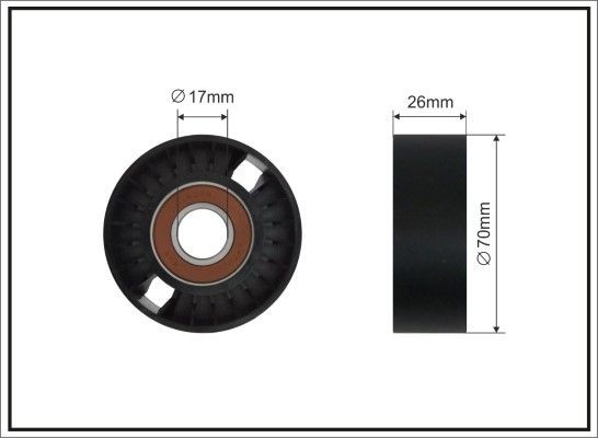 Tensioner pulley CAFFARO 500436 SC CAFFARO 500436 SC 2011 SUBARU OUTBACK tensioner pulley replacement