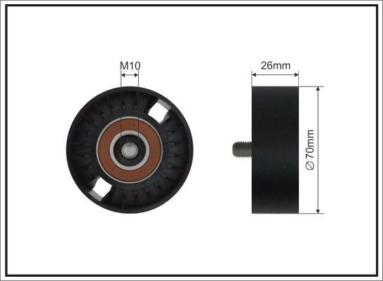 Kiristysrulla, moniurahihna CAFFARO 500633 SC CAFFARO 500633 SC: Moniurahihnan kiristinrulla Kia SORENTO 2008