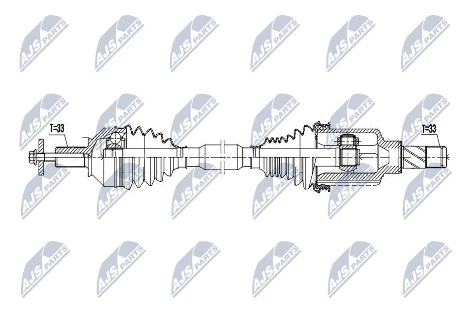 NTY Drivaksel NPW-ME-196 pris Drivaksel Smart 453 NPW-ME-196 NTY
