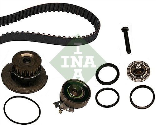 INA Distributieriem set + waterpomp 530 0004 31 INA 530000431 Distributieriem set + waterpomp Astravan Mk4 (G) (T98) prijs