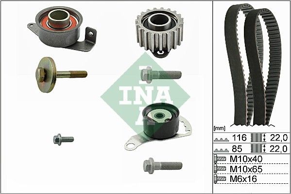 INA Distributieriem set 530 0104 10 INA 530010410 Distributieset Ford Escort Classic prijs