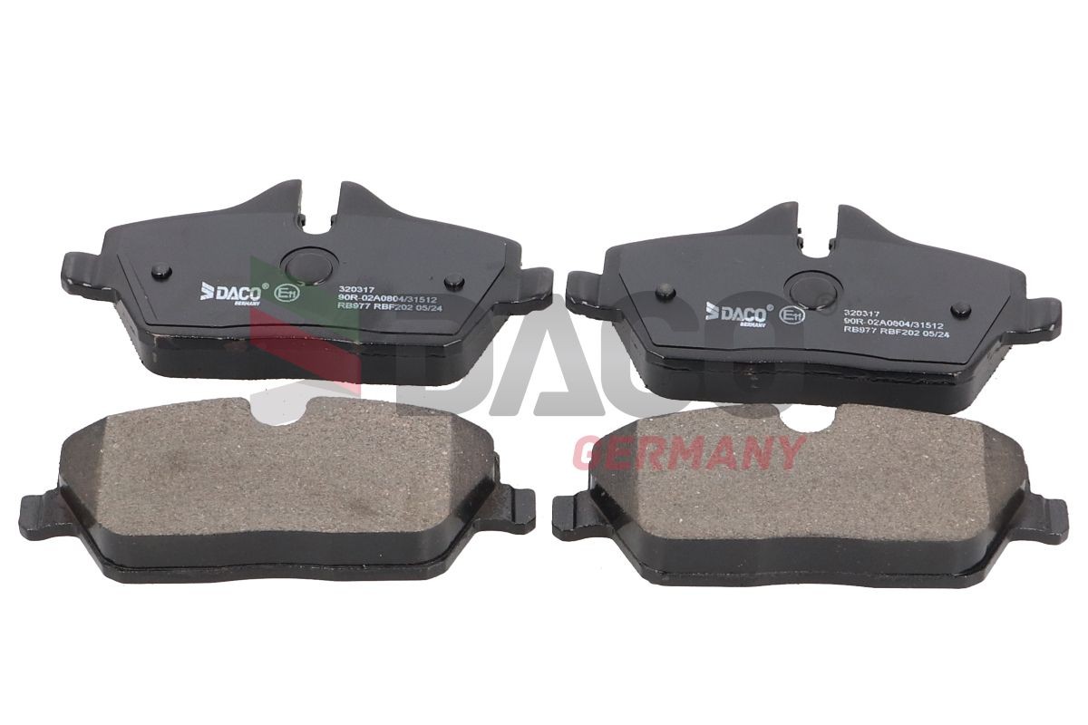 DACO Germany Plaquettes de frein 320317 320317 Plaquettes de frein DACO Germany JEEP COMMANDER