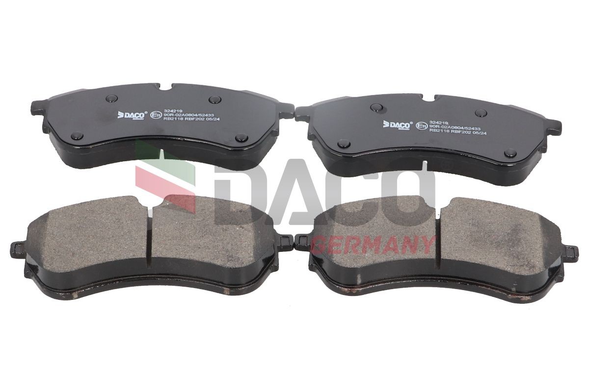 DACO Germany Brake pad set 324219 324219 DACO Germany DAEWOO racing brake pads