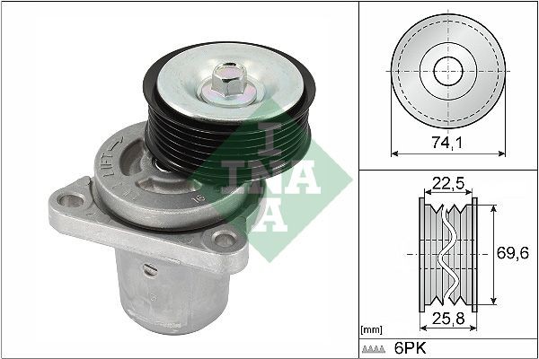 INA Sada kladiek pre ozubený remeň 530 0380 09 INA 530038009 Napínacia kladka ozubeného remeňa Sephia / Mentor I Hatchback (FA) cena