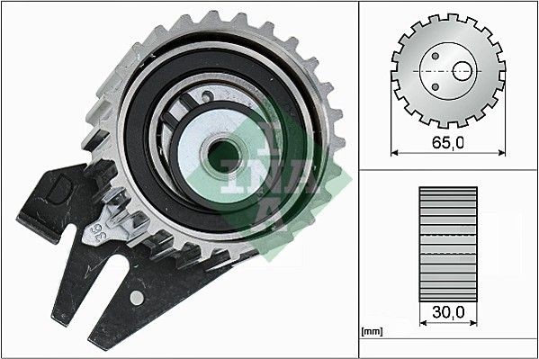 INA Timing belt tensioner pulley 531 0844 10 INA 531 0844 10 Timing belt tensioner pulley CADILLAC BLS Saloon 2.8 T AWD 280 hp 2009