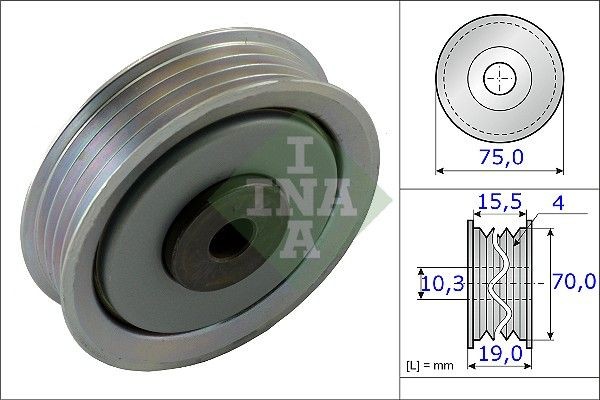 INA Strammehjul, kilerem 531 0845 10 INA 531 0845 10 originale Strammerull MAZDA CX-9 pris