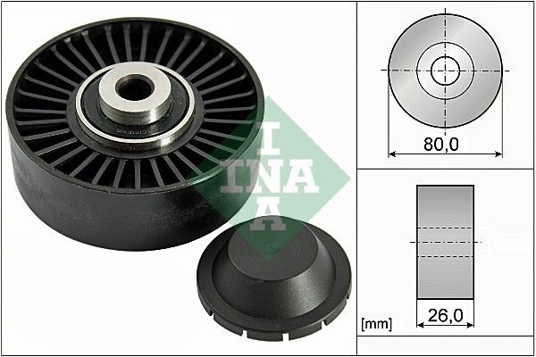 INA Galoppino guidacinghia, cinghia Poly-V 532 0370 20 INA 532 0370 20 Cuscinetto cinghia servizi Bentley Continental 3W originale prezzo