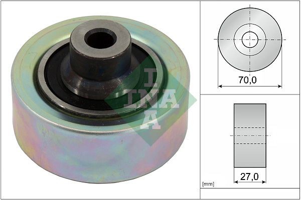 INA Galet enrouleur de courroie d'accessoire 532 0474 10 Citroën BERLINGO Poulie renvoi transmission courroie trapézoïdale à nervures INA 532 0474 10