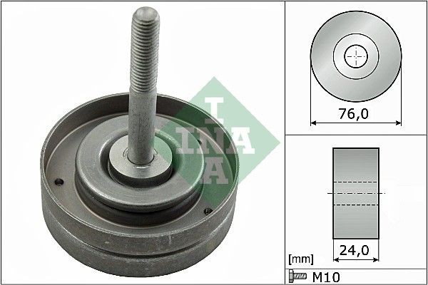 INA Polia de desvio / de guia, correia trapezoidal estriada 532 0500 10 INA 532 0500 10 Polia de desvio / de guia, correia trapezoidal estriada