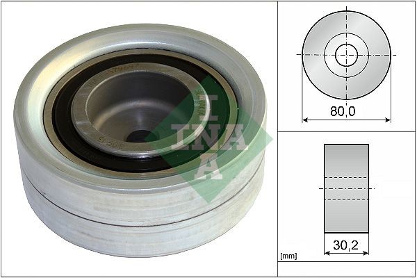 INA Timing belt deflection pulley 532 0582 10 AUDI A4 INA timing belt deflection pulley 532058210