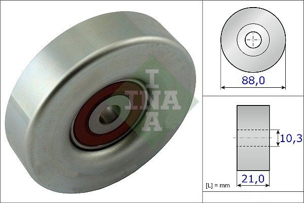 INA Polia de desvio / de guia, correia trapezoidal estriada 532 0618 10 INA 532 0618 10 Polia de desvio Daihatsu Terios J2 a um preço acessível
